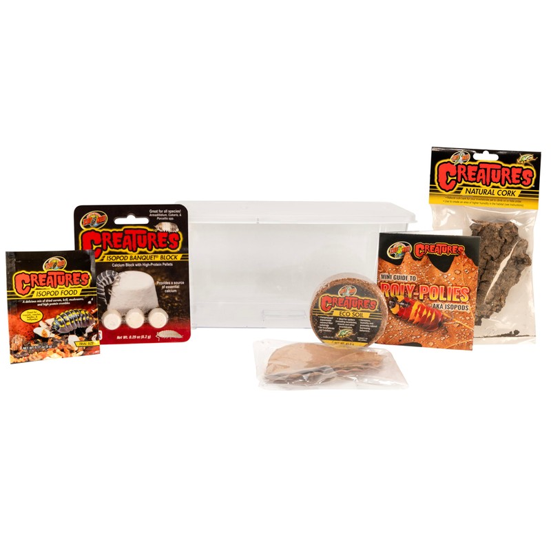 Zoo Med Creatures Isopod Habitat Roly-Poly Kit 10.25" L X