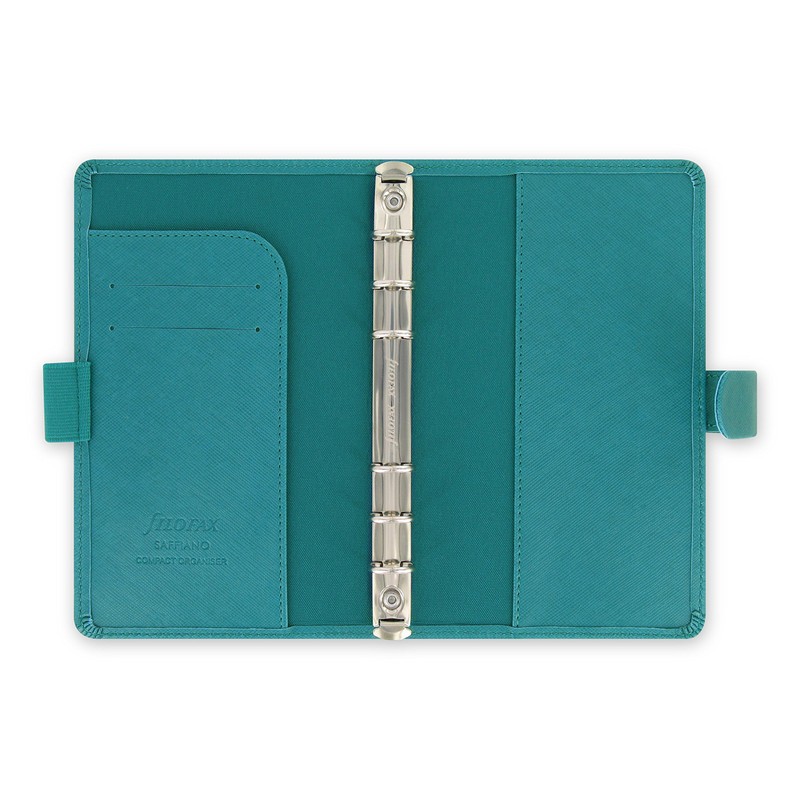 Filofax Personal Compact Saffiano Organiser - Aquamarine