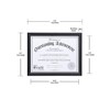 Malden International Designs Wooden Document Frame, 8.5x11, Black
