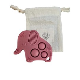 Mordedera Libre de BPA elefante (Rosa Salvaje)
