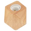 Wooden Diamond Lamp Base E27 Socket Modern Small Wood Table