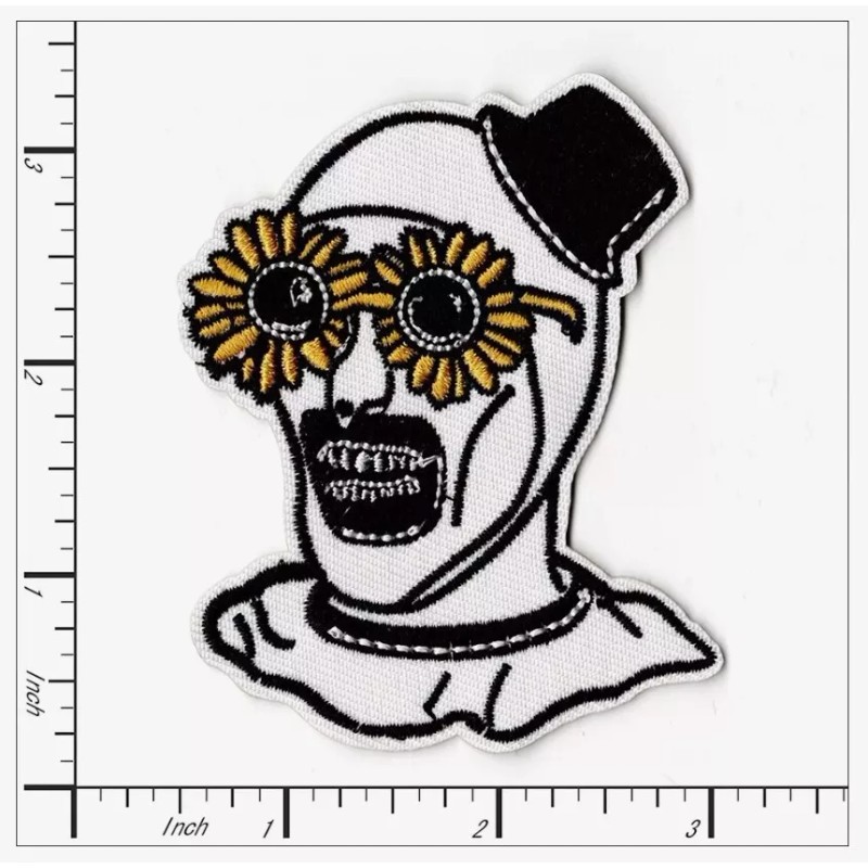 Patchwork Paradise Art the Clown Flower Sunglasses Embroidered Iron On
