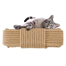 Aoneky Cat Scratching Sisal Rope Posts Trees Replacement (66FT, 8mm)