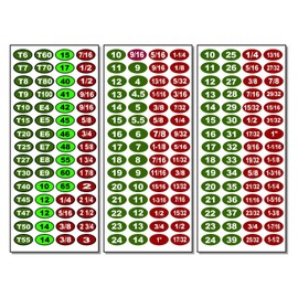 OwnTheAvenue 180 Piece Labeling Set for Socket Sets Mechanics Master Set - Made W. Vinyl