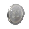 3 1/2 inch Oval Monogram Alphabet Letter C Plastic Craft