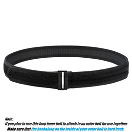 TACNEX Loop Liner Inner Belt Tactical/Combat/Range/Duty/Outer Underbelt w/Hook Lining Rigid EDC CCW Gun Belt for Men Concealed Carry No Metal Simple Nylon Work Waistband XXXL