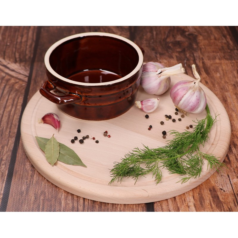 KOTARBAU® Ceramic Jar, Diameter 14 cm, Stoneware Pot, Lard Pot,