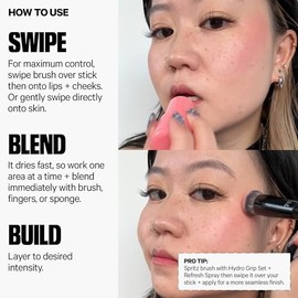 Milk Makeup- Tinte en gel refrescante con agua, Chill (rojo), 0,17 oz, tinte transparente para labios y mejillas, acabado en acuarela modulable       