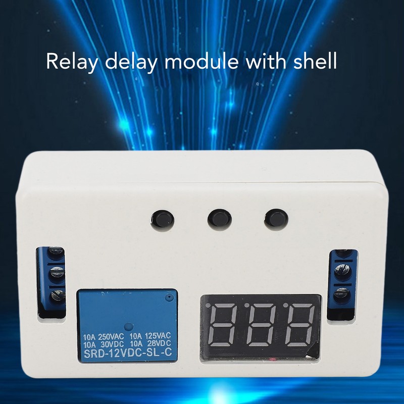 Time Delay Relay Module DC 12V Digital Timer Multifunctional Adjustable