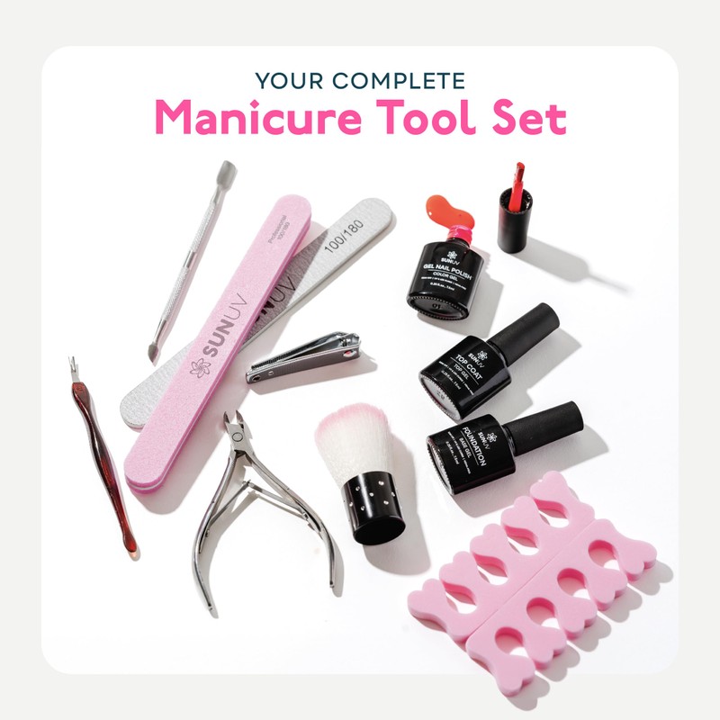 SUNUV Gel Nail Polish Kit with UV Light for Nails