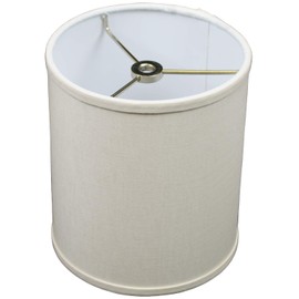 FenchelShades.com Lampshade 6" Top Diameter x 6" Bottom Diameter x 7" Height with Washer (Spider) Attachment (Ivory)
