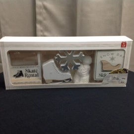 Target Bullseye Playground Christmas 2023 Ice Skate Snow Tiered Tray Prop Pack