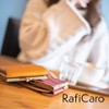 Raficaro Women's Bifold Wallet, External Coin Purse, Card Case, Bills,