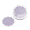 GRAHAM DESIGN Scalloped Acrylic Drink Coaster Set 4‑Pack with Holder
