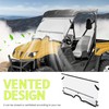 HECASA Front Clear Vented 1/4" Windshield Compatible with 2004-2013 Yamaha