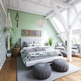 Kenroy Home 94149WH Snaggle 1 Light Rattan Pendants, Large, White