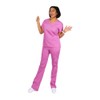 Reina Scrubs 1604 Mock WRAP TOP W/SECTIONAL Pockets (M Petite,