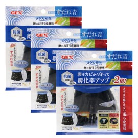 GEX Gex Medaka Energetic Egg Spawning Floor Soodle, Set of 3, Blue x 3, Prevents Egg Mildew, Special Fiber, Increased Surface Area, Added Many Eggs, Antibacterial Fiber, Soft Material