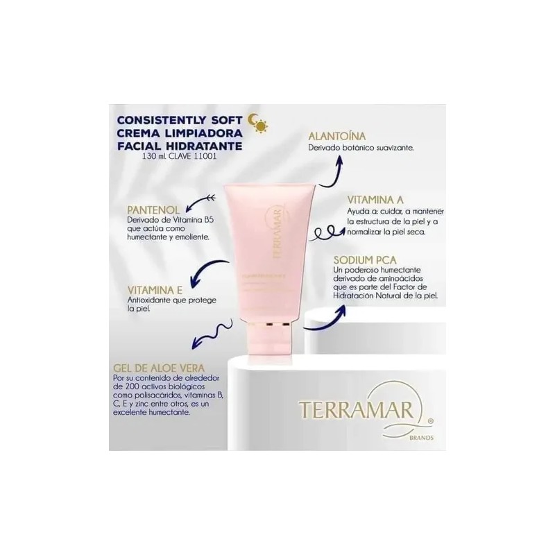 Crema Limpiadora Facial Hidratante Terramar