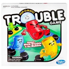 Hasbro Gaming Juego de Mesa Infantil Obstáculos, Pop-O-Matic, Juegos de Mesa Familiares para niños y niñas, Juegos Familiares, 2 a 4 Jugadores, A Partir de 5 años