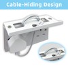 Double Socket Speaker Shelf, Outlet Shelf Wall Holder for Kitchen