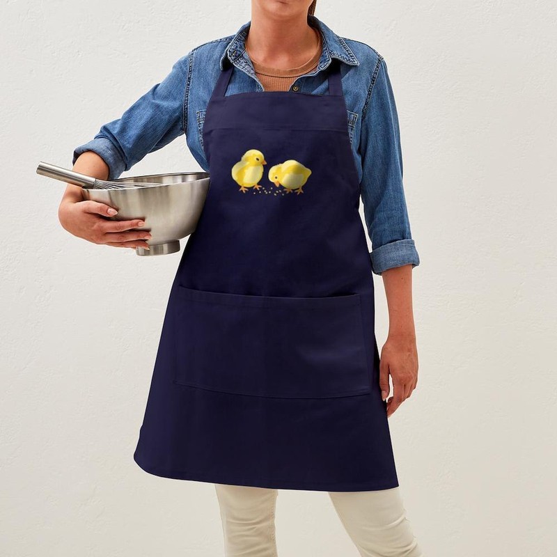 CafePress Baby Chicks Apron (Dark) Kitchen Apron with Pockets, Grilling