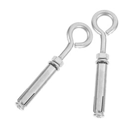 Ciieeo 2pcs Heavy Duty Eye Bolts Stainless Steel Expansion Screws for Wall Concrete Anchors Brick Anchors with Easy Installation for Secure Fastening