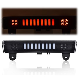GRAND ORANGE LED 3rd Brake Light Compatible with 2000-2006 Chevy Suburban 1500 2500/2000-2006 Chevy Tahoe/2000-2006 GMC Yukon/2000-2006 GMC Yukon XL 1500 2500 Smoke Lens Black Housing