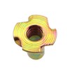 ZQIY 15PCS T Nut 4 Jaw Nut M8x20mm Threaded Insert