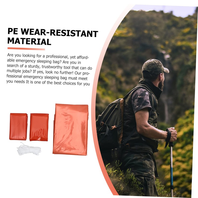 Sosoport Insulated Sleeping Bag Emergency Tent Thermal Blanket Outdoor Sleeping