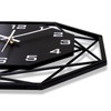 VIVILINEN 12inch Wall Clock 3D Metal Modern Wall Clock Slient