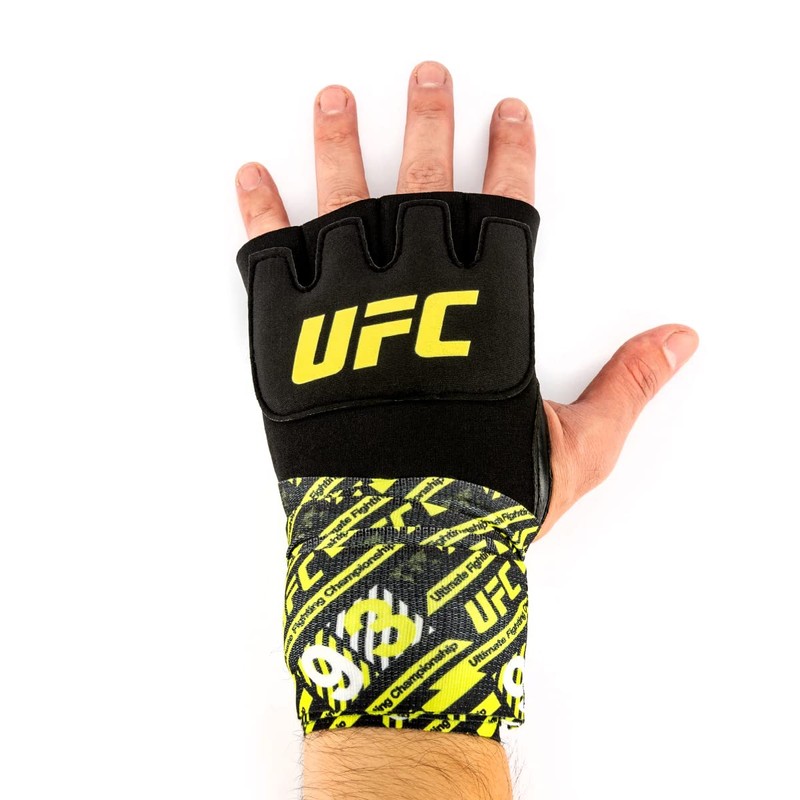 UFC Gel Fast Wrap (Small/Medium, Black/Yellow)