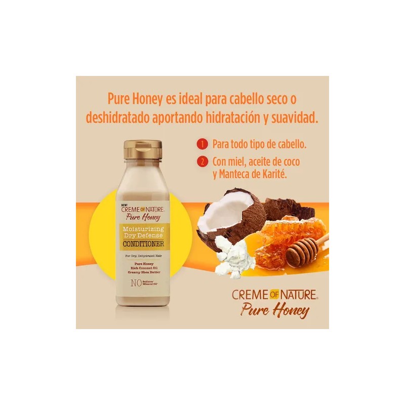 Acondicionador Dry Defense Creme Of Nature Pure Honey 340ml