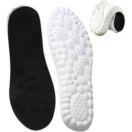 Cushstep Plantillas Confort Extreme, Cushstep Memory Foam Ortopédicas Plantillas Respirable y Ligero para Mujer y Hombr (Negro,23.5-24cm/35-36)
