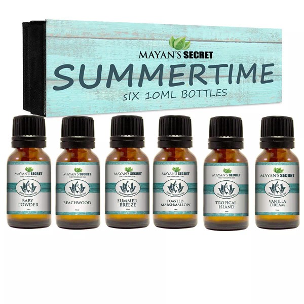 Premium Grade Fragrance Oil-Summer Time- Gift Set 6/10ml for Diffuser,