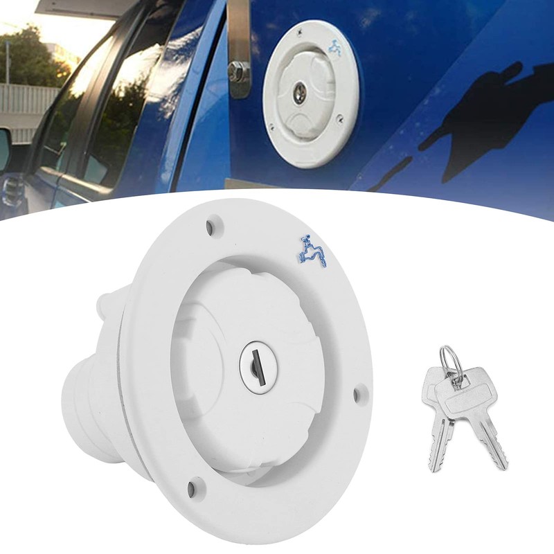 RV Fresh Water Locking Cap,Gravity Freshwater Inlet Locking Leakproof Hatch
