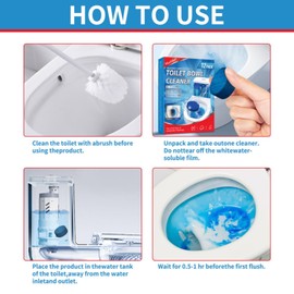 NiTa HyHy Automatic Toilet Bowl Cleaner Tablets,Put in the Toilet Tank,12PC