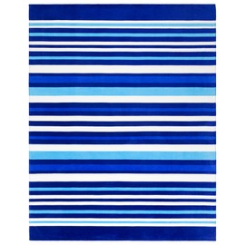 Extra Large Jumbo Stripes Beach Towel 58 x 74 inch (147 x 188 cm) Family Size 100% Cotton Velour Terry Oversized Beach Blanket (Bold Stripes)