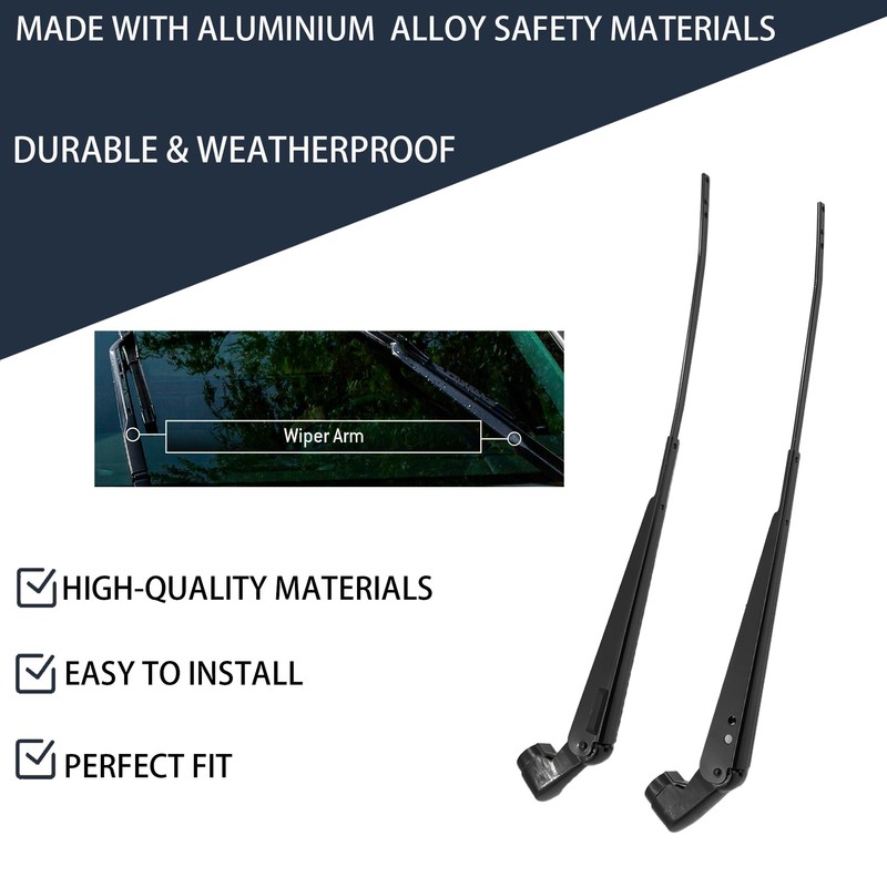 AutoHornix 42857 428581 Pair Front Windshield Wiper Arm Prevent rust