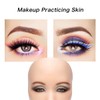 ZTBBRA Makeup Practice Face Board, Reusable Silicone Makeup Practice Face/Makeup