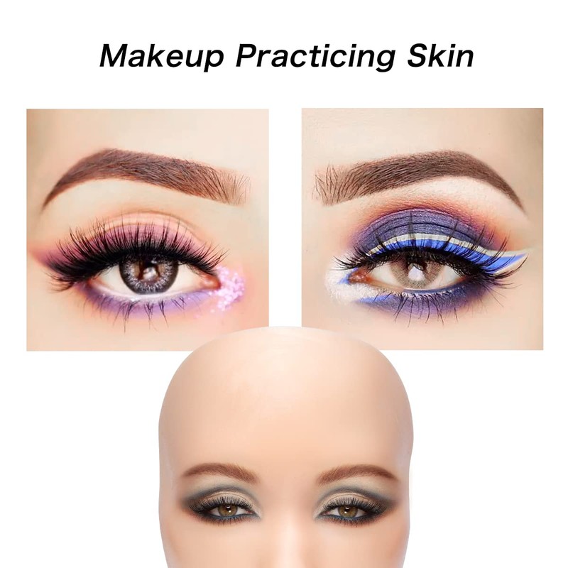 ZTBBRA Makeup Practice Face Board, Reusable Silicone Makeup Practice Face/Makeup