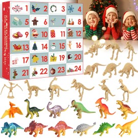 Dinosaur Advent Calendar 2024 for Kids, 24 Days Countdown to Advent Calendars Dinosaur Toy for Toddlers Learning & Development (Boys & Girls)