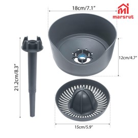 Accessories Fit for Thermomix TM5/TM6/TM31, Orange Rotary Juicer Separation, Orange Juice Physical Press Extraction Accessories