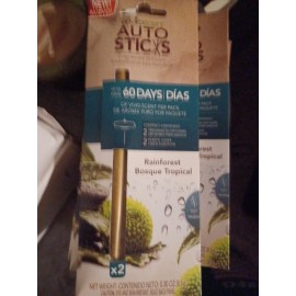 enviroscent Auto Sticxs Fragrance Diffuser Rainforest Bosque Tropical 6 Pk Of 2