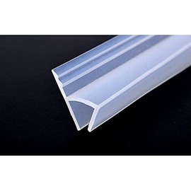 120 Inch 10 Ft ( Feet ) Soft Shower Doors Sweep to Stop Leaks,Glass Door Seal Strip, Shower Silicone Seal Strip (6mm (1/4 inch), H-Type)