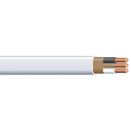 Southwire Romex Brand Simpull Solid Indoor 14/2 W/G NMB Cable 100ft Coil - SW# 28827423