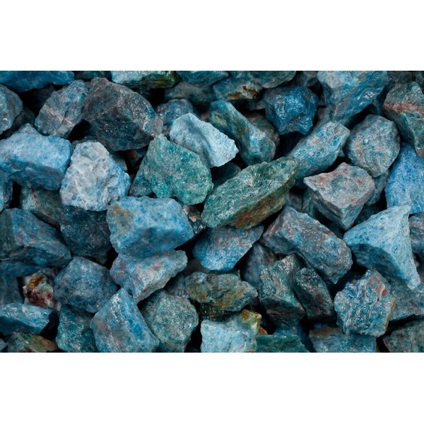 2 lbs Blue Apatite Rough Stones -Natural Crystal Mineral Rock