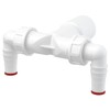 Double 17-23mm Dishwasher Elbow Inlets to 32mm/40mm Drain Waste Trap