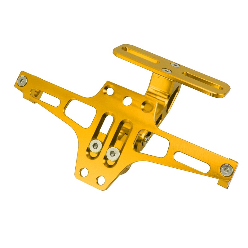 Motorcycle License Plate Bracket CNC Aluminium Alloy Universal Adjustable Motorcycle