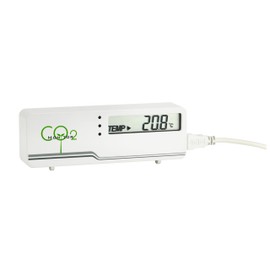 TFA Dostmann CO2 Monitor AIRCO2NTROL MINI, 31.5006.02, to monitor the CO2 concentration in buildings, (L) 116 x (B) 24 x (H) 42 mm, white